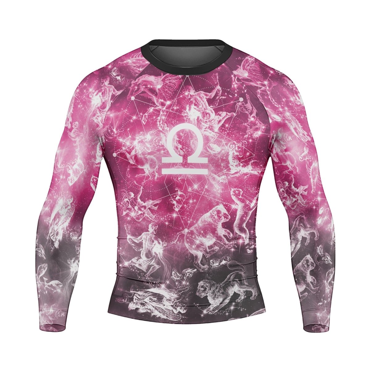 Personalized Zodiac Libra Long Sleeve Rash Guard - BattleFitGear