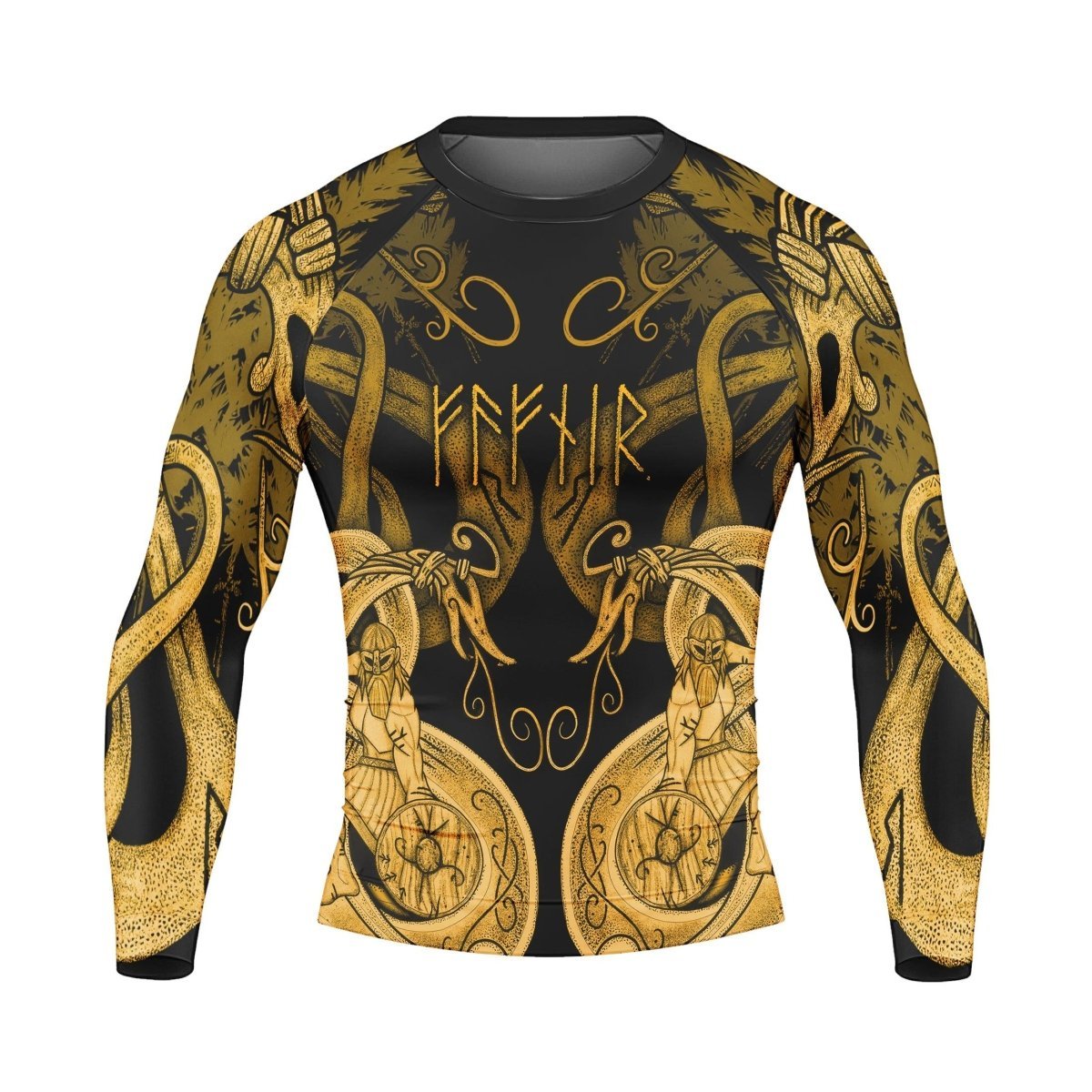 Thor Son Of Odin Men's Long Sleeve Rash Guard - BattleFitGear