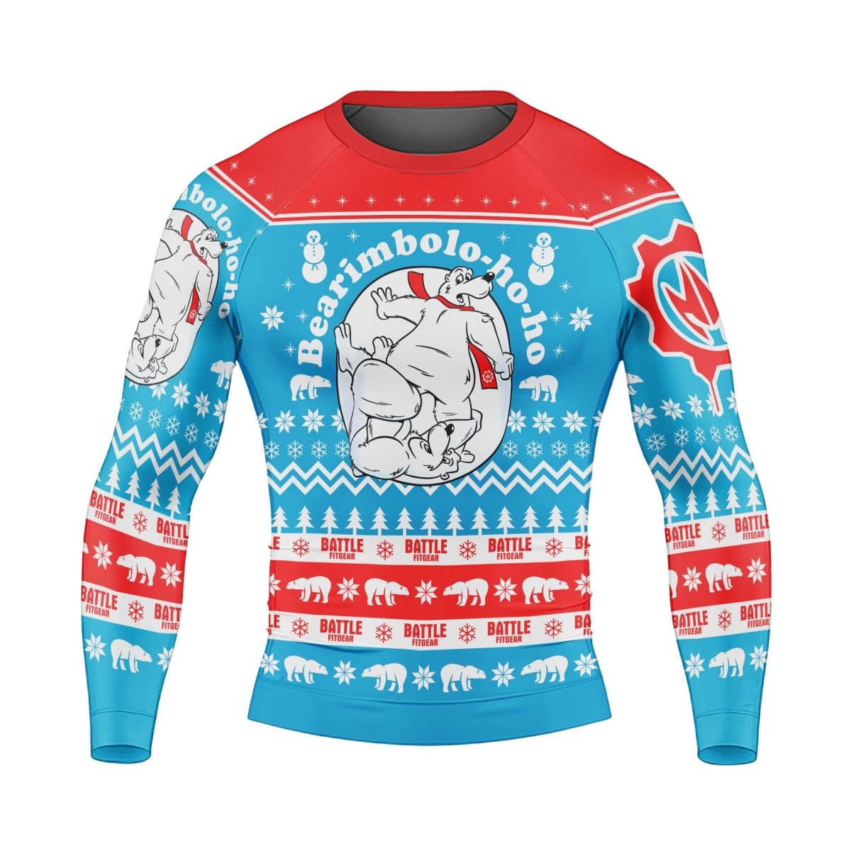 Bearimbolo - Ho - Ho Long Sleeve Rash Guard - BattleFitGear