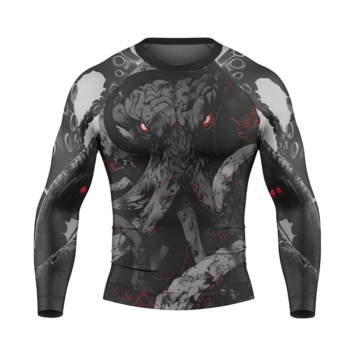 Darkness Cthulhu Men's Long Sleeve Rash Guard - BattleFitGear