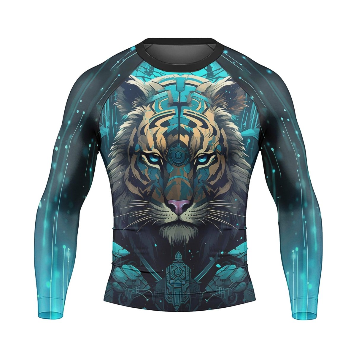 Tiger Light Men's Long Sleeve Rash Guard - BattleFitGear