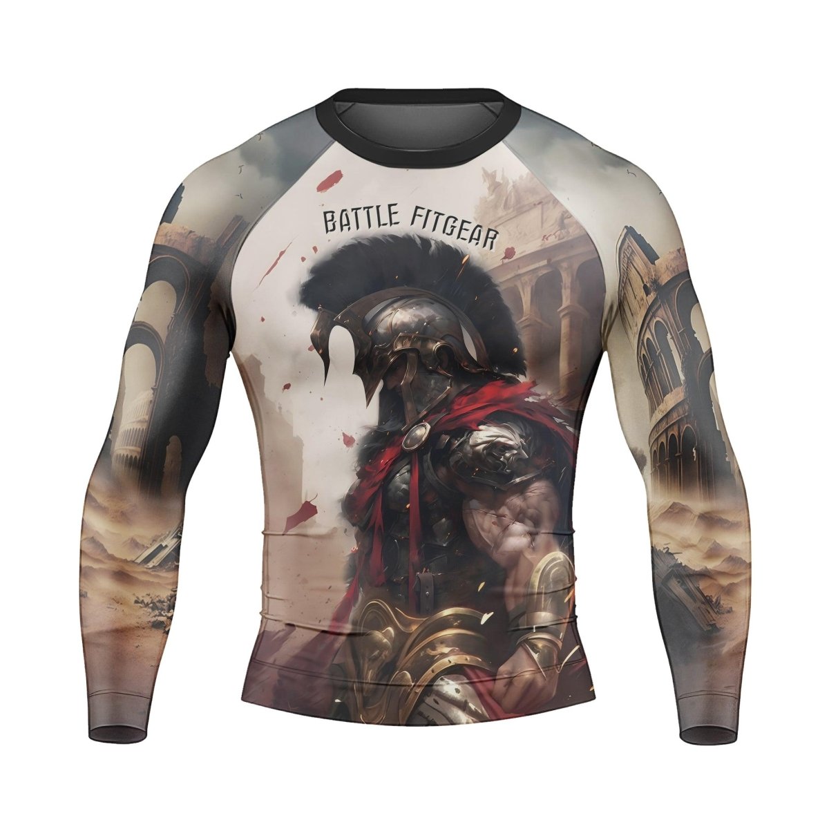 Gladiator Men's Long Sleeve Rash Guard - BattleFitGear