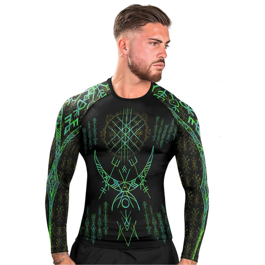 Valkyrie Warriors Of Odin Long Sleeve Rash Guard - BattleFitGear