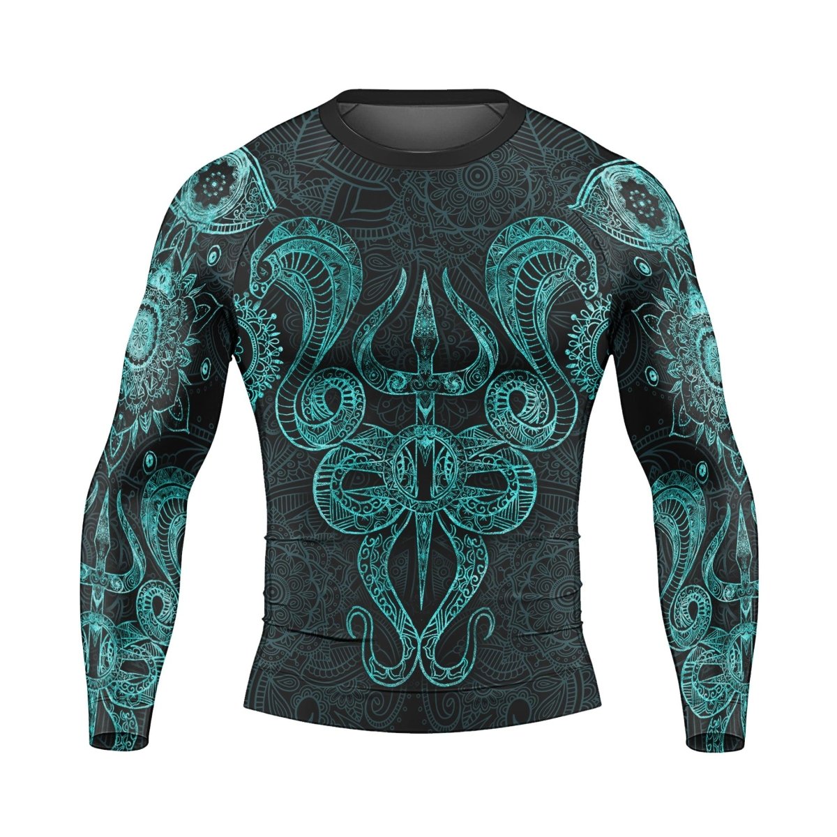 Snake King Vasuki Men's Long Sleeve Rash Guard - BattleFitGear