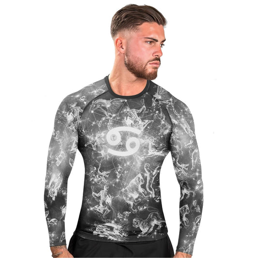 Personalized Zodiac Cancer Long Sleeve Rash Guard - BattleFitGear