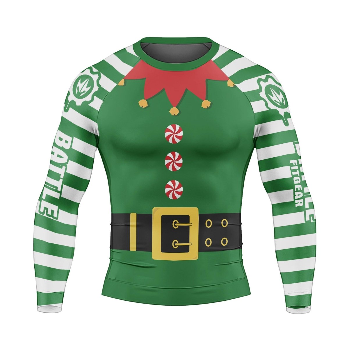 Santa's Elf Long Sleeve Rash Guard - BattleFitGear