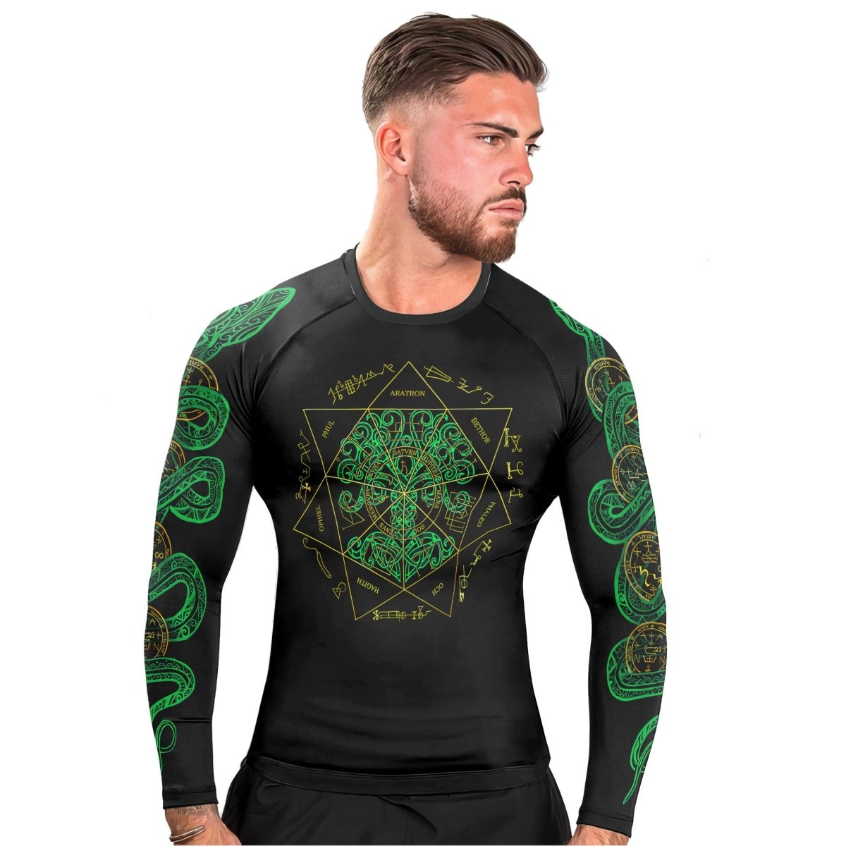 Viking World Tree Men's Long Sleeve Rash Guard - BattleFitGear