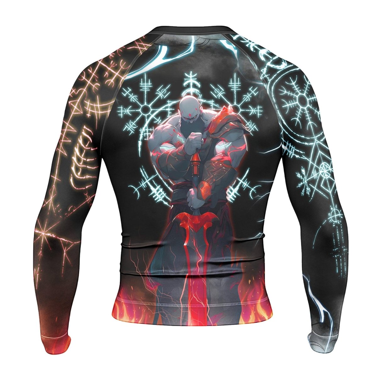 God Of War Long Sleeve Rash Guard - BattleFitGear