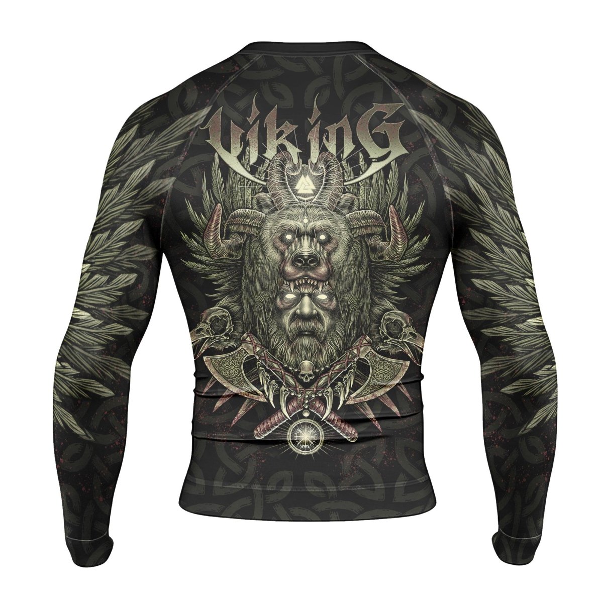 Berserker Warrior Long Sleeve Rash Guard - BattleFitGear