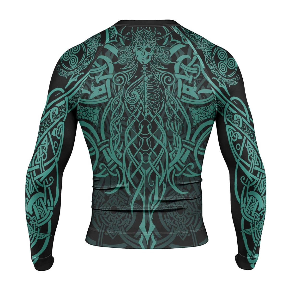 Viking Rune Celtic Men's Long Sleeve Rash Guard - BattleFitGear