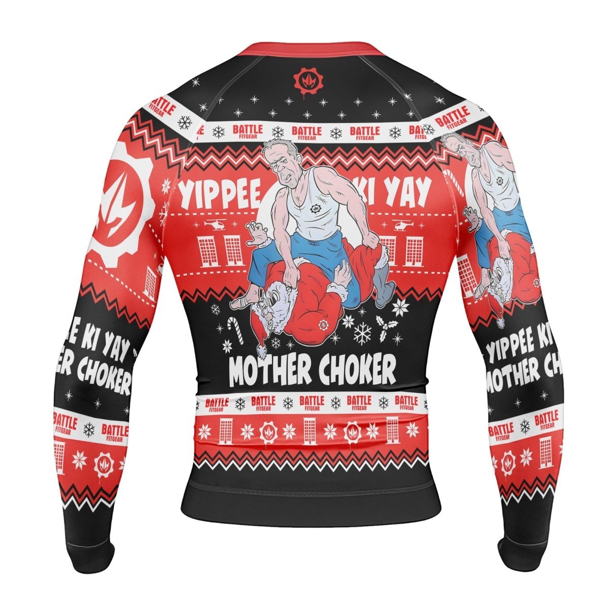 Yippe Ki - Yay Mother Choker Long Sleeve Rash Guard - BattleFitGear