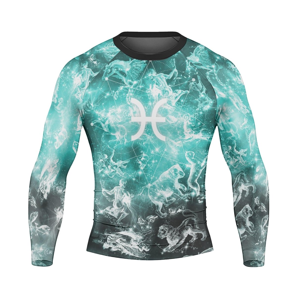 Personalized Zodiac Pisces Long Sleeve Rash Guard - BattleFitGear