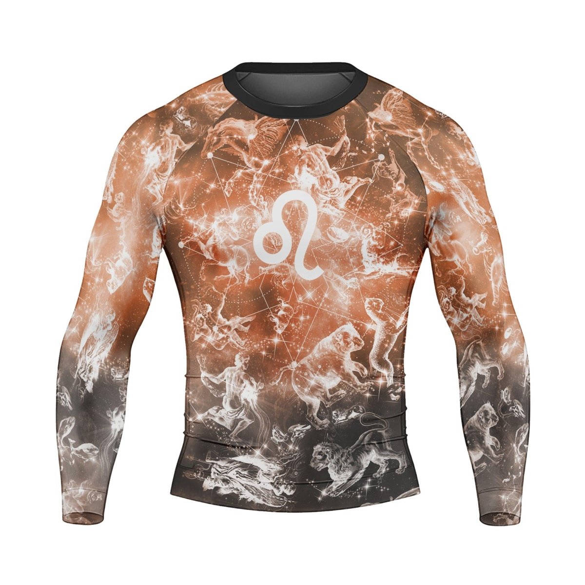 Personalized Zodiac Leo Long Sleeve Rash Guard - BattleFitGear