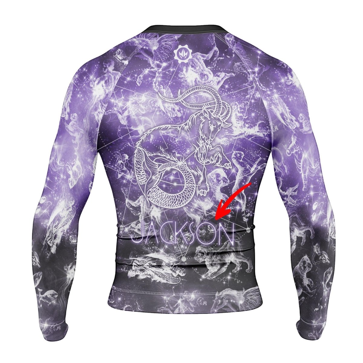 Personalized Zodiac Capricorn Long Sleeve Rash Guard - BattleFitGear