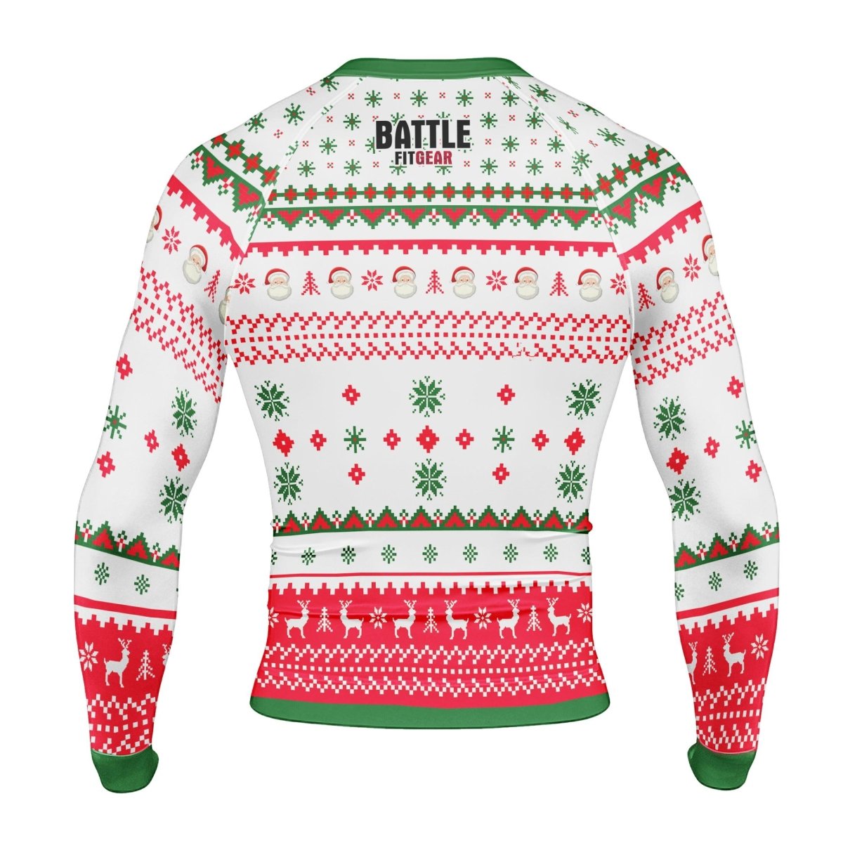 Merry Jitsmas Men's Long Sleeve Rash Guard - BattleFitGear