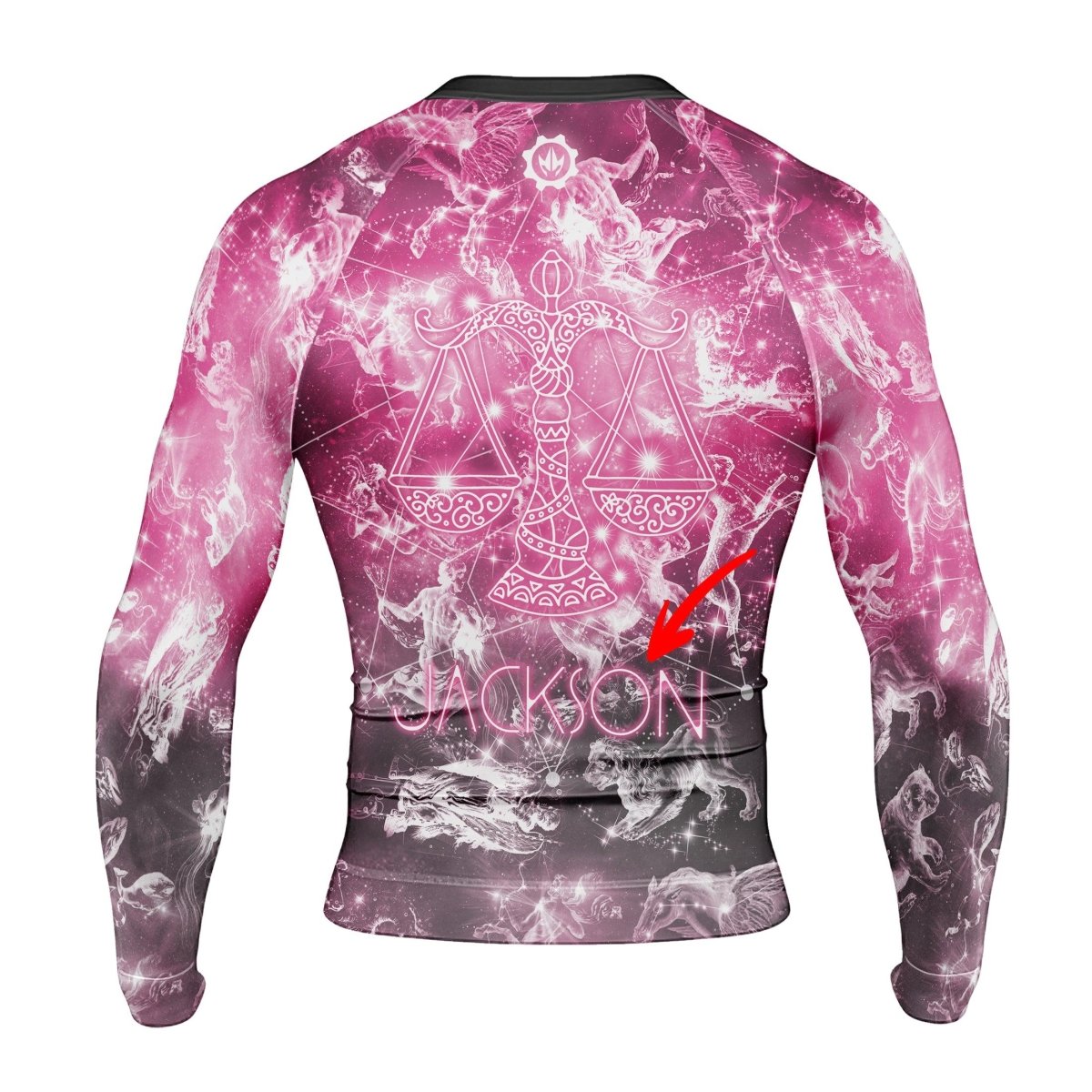 Personalized Zodiac Libra Long Sleeve Rash Guard - BattleFitGear