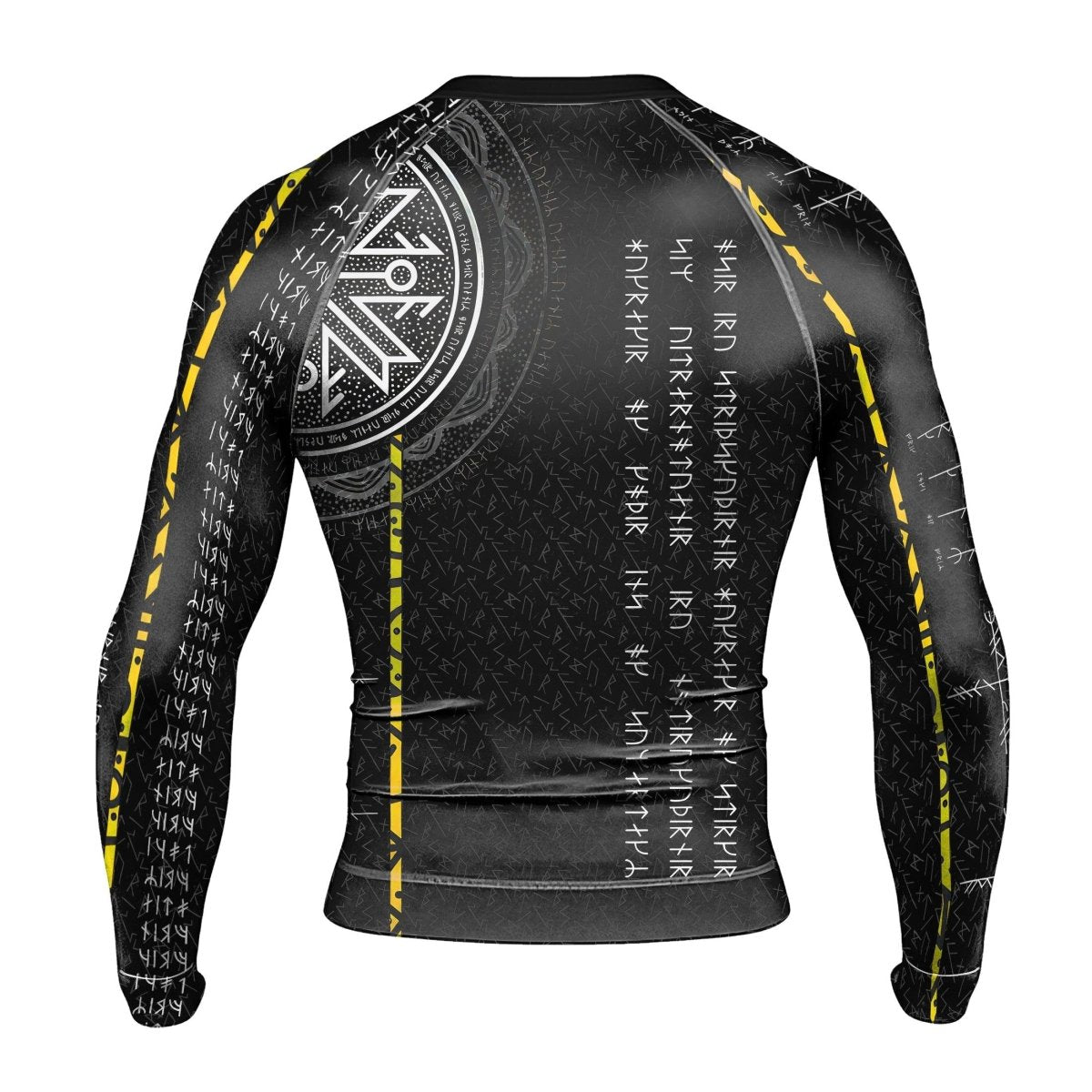 Viking Norse Rune Men's Long Sleeve Rash Guard - BattleFitGear