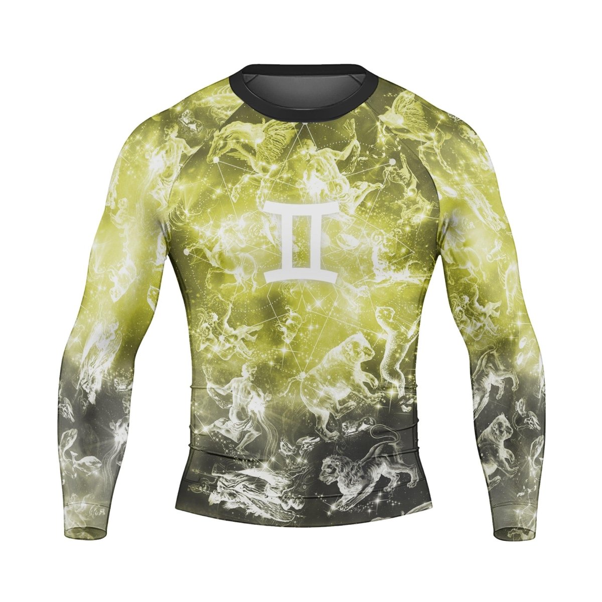 Personalized Zodiac Gemini Long Sleeve Rash Guard - BattleFitGear