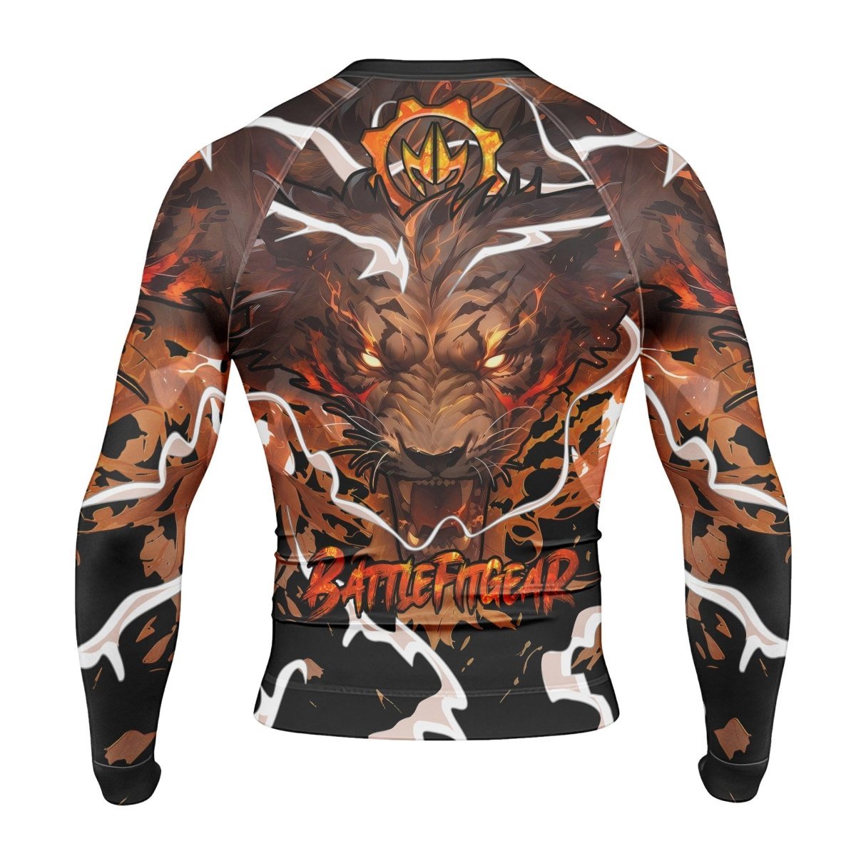 Thunder Lion Long Sleeve Rash Guard - BattleFitGear