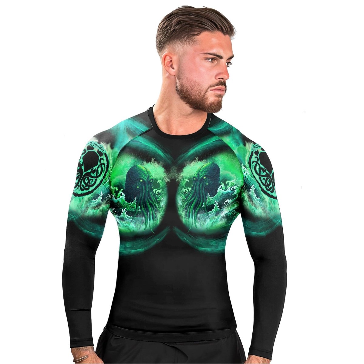 King Of DarkSea Cthulhu Long Sleeve Rash Guard - BattleFitGear