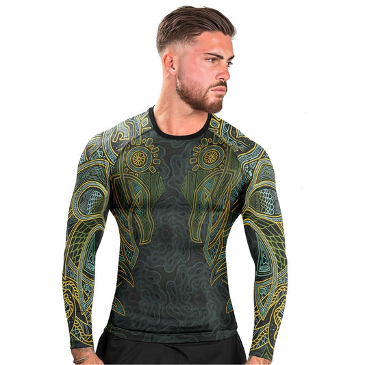 Viking Wildlife Natural Long Sleeve Rash Guard - BattleFitGear