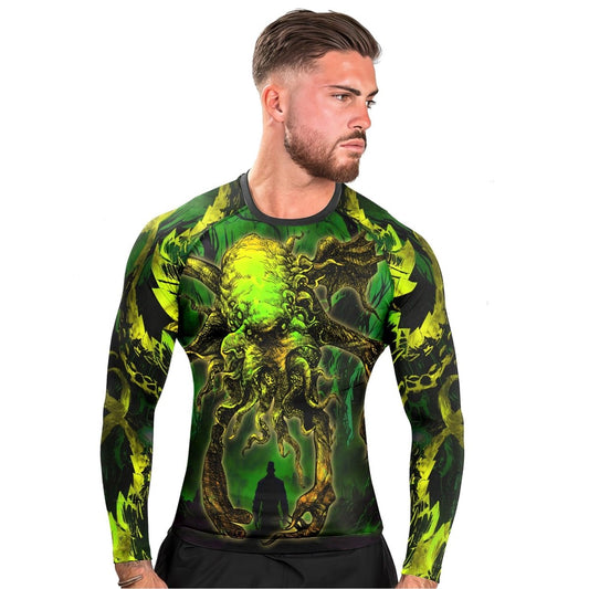 Hungry Of Cthulhu Long Sleeve Rash Guard - BattleFitGear