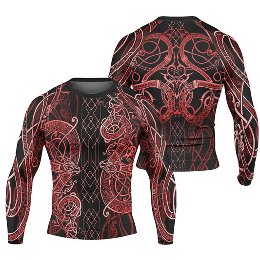 Viking Dragon Long Sleeve Rash Guard - BattleFitGear