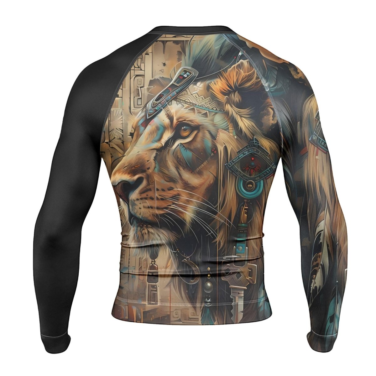 Acient Lion Men's Long Sleeve Rash Guard - BattleFitGear