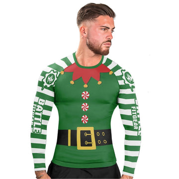 Santa's Elf Long Sleeve Rash Guard - BattleFitGear