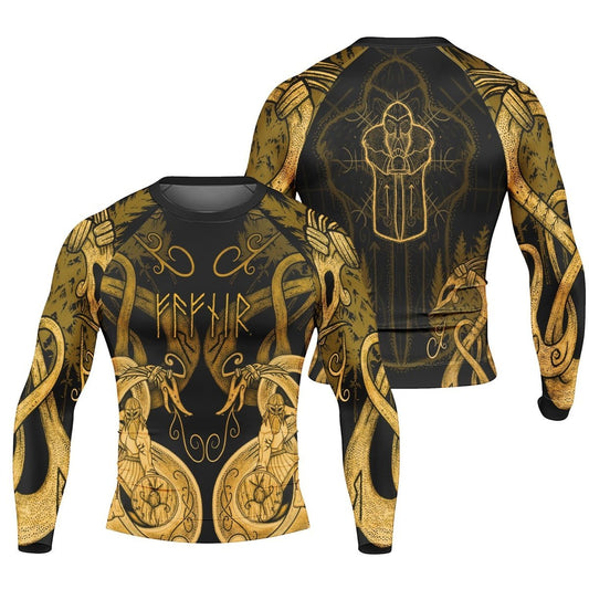 Thor Son Of Odin Men's Long Sleeve Rash Guard - BattleFitGear