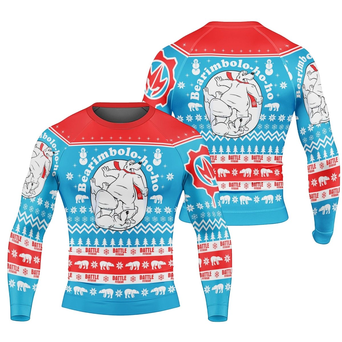 Bearimbolo - Ho - Ho Long Sleeve Rash Guard - BattleFitGear