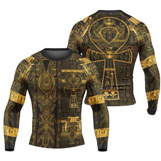 Book Of The Dead - Limited Men's Long Sleeve Rash Guard - BattleFitGear