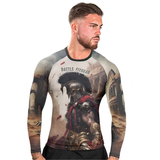 Gladiator Men's Long Sleeve Rash Guard - BattleFitGear