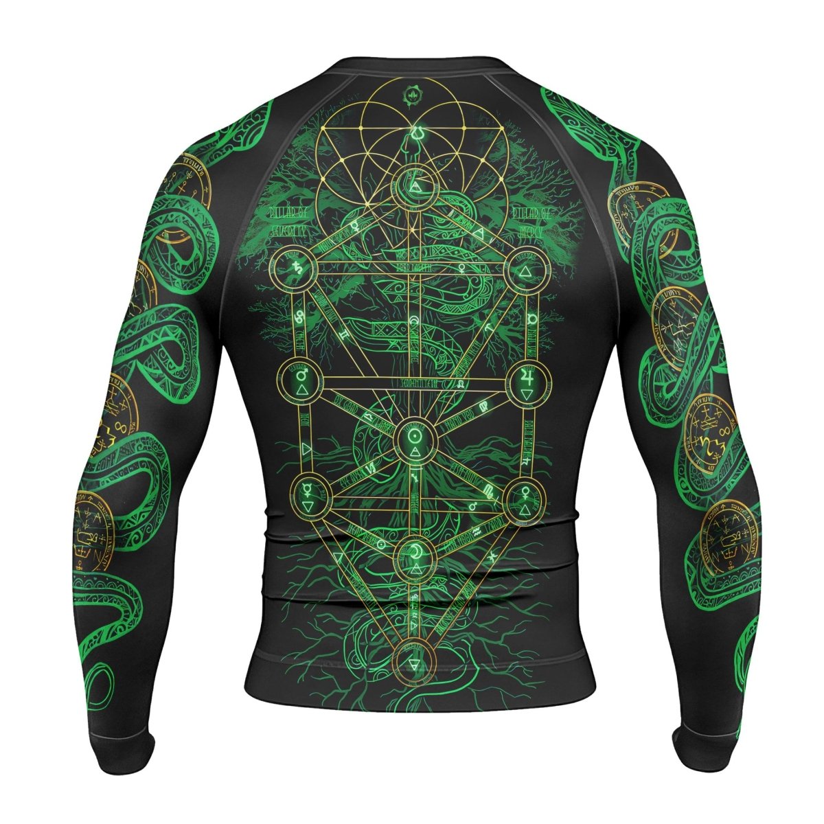 Viking World Tree Men's Long Sleeve Rash Guard - BattleFitGear