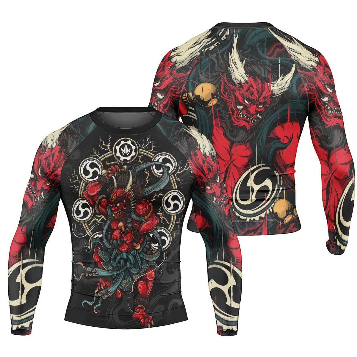 Raijin God Long Sleeve Rash Guard - BattleFitGear