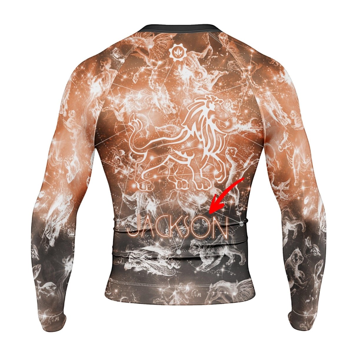 Personalized Zodiac Leo Long Sleeve Rash Guard - BattleFitGear