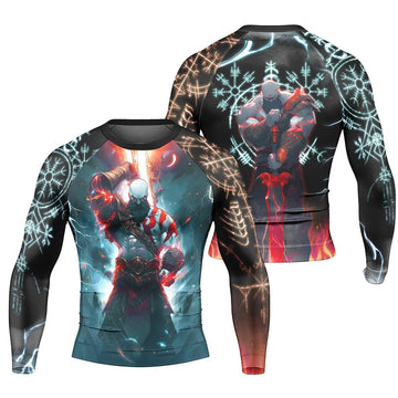 God Of War Long Sleeve Rash Guard - BattleFitGear