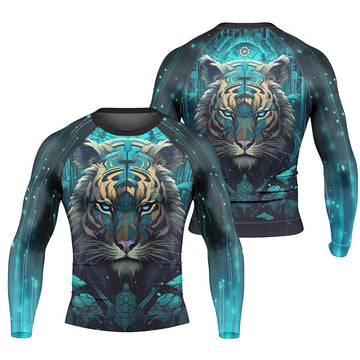 Tiger Light Men's Long Sleeve Rash Guard - BattleFitGear