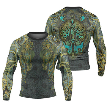 Viking Wildlife Natural Long Sleeve Rash Guard - BattleFitGear