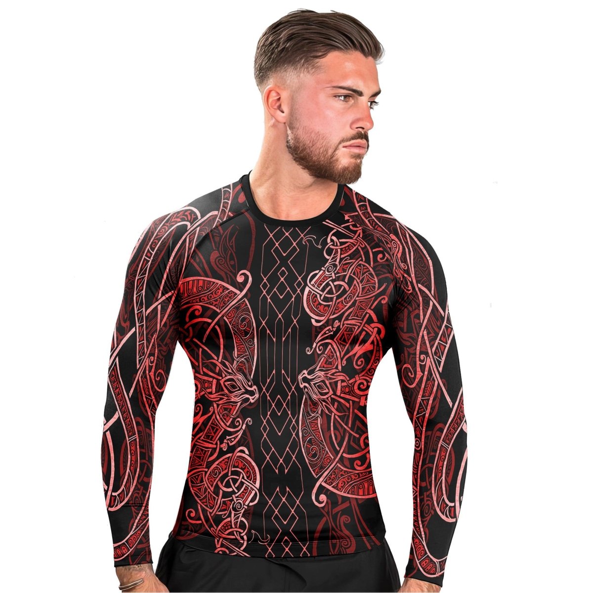 Viking Dragon Long Sleeve Rash Guard - BattleFitGear