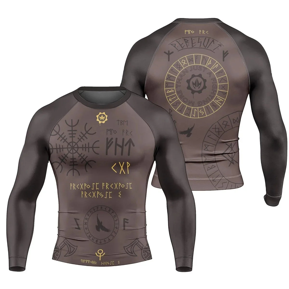 Viking Valhalla Rune Long Sleeve Rash Guard | Valhalla Rashguard