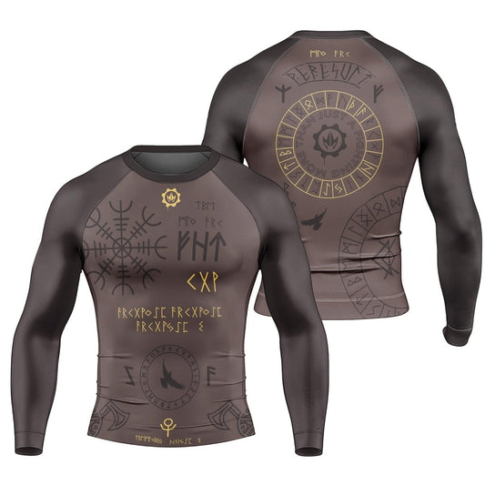 Viking Valhalla Rune Long Sleeve Rash Guard - BattleFitGear