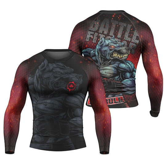 Pitbull Men's Long Sleeve Rash Guard - BattleFitGear