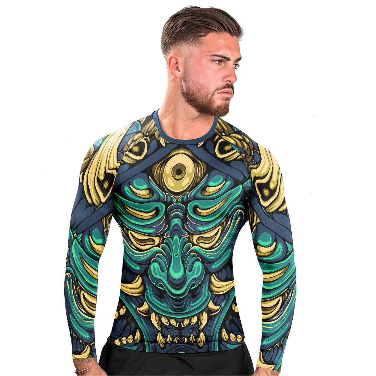 Seven Eye Oni Long Sleeve Rash Guard - BattleFitGear