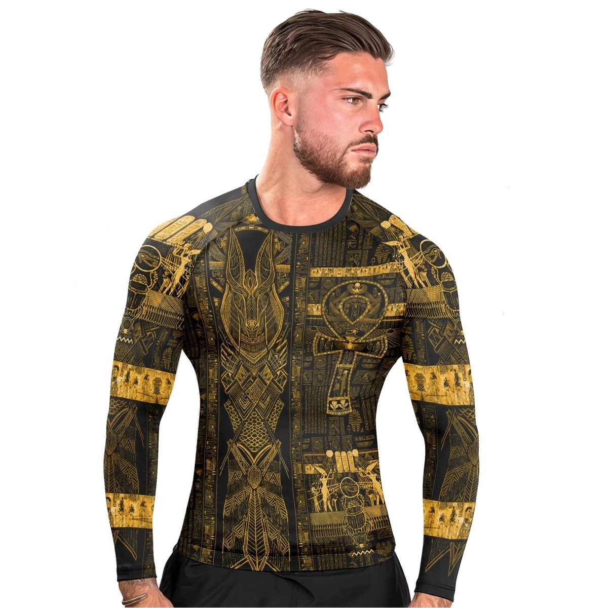 Book Of The Dead - Limited Men's Long Sleeve Rash Guard - BattleFitGear