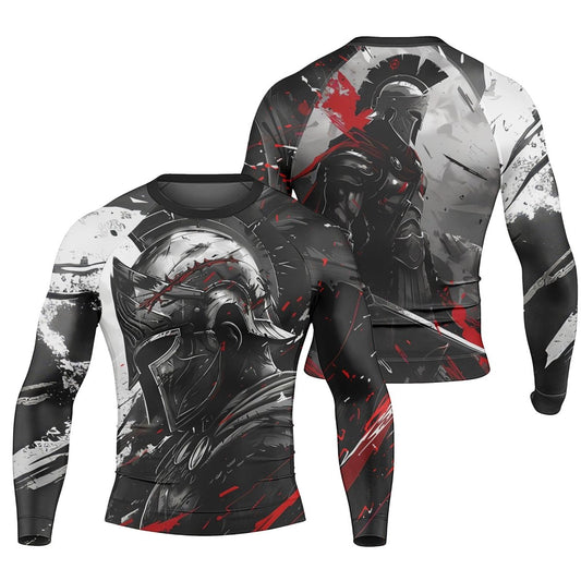 Spartan Warrior Soul Men's Long Sleeve Rash Guard - BattleFitGear