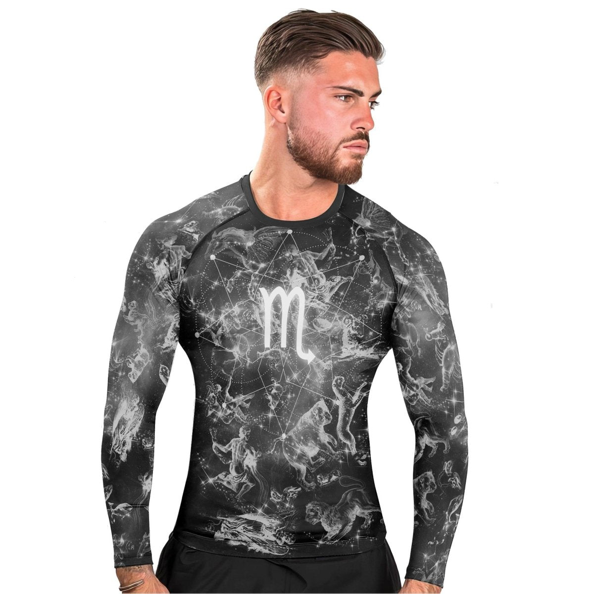 Personalized Zodiac Scorpio Long Sleeve Rash Guard - BattleFitGear