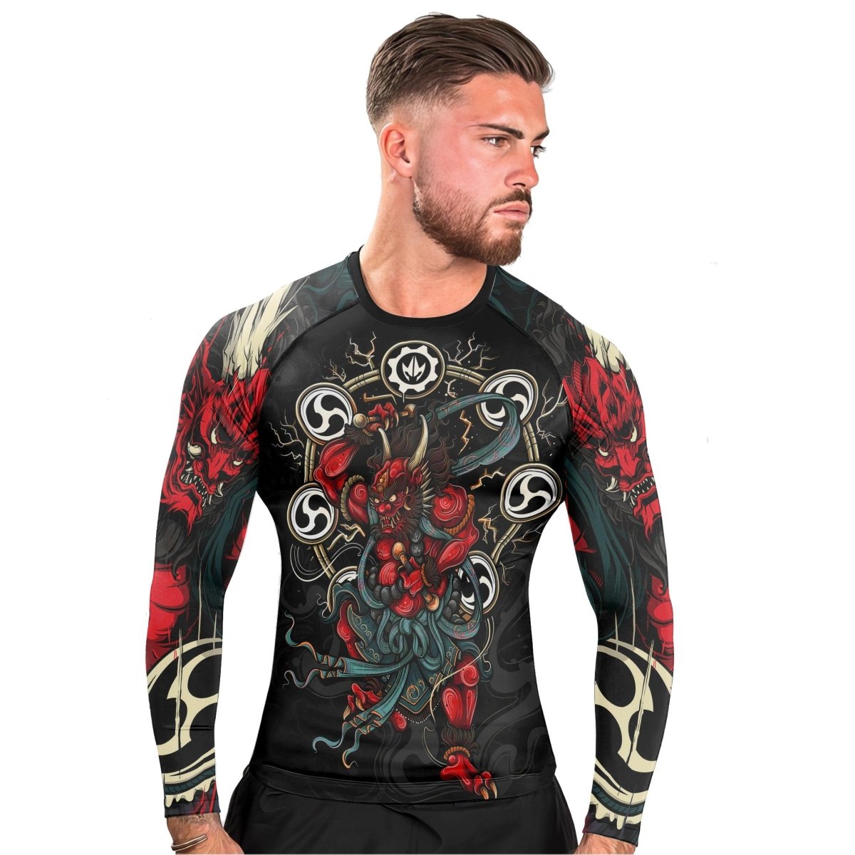 Raijin God Long Sleeve Rash Guard - BattleFitGear