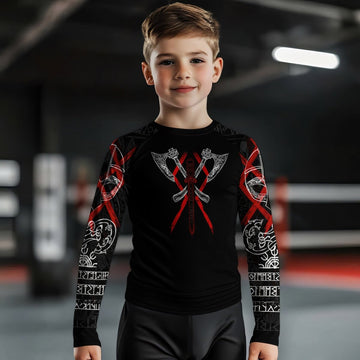 Ragnar Lothbrok Kids Rash Guard - BattleFitGear