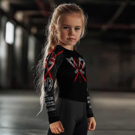 Ragnar Lothbrok Kids Rash Guard - BattleFitGear